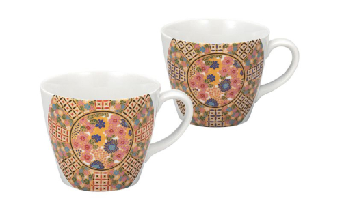 九谷焼 ペアマグカップ・小紋花詰 2383467 - 石川県能美市