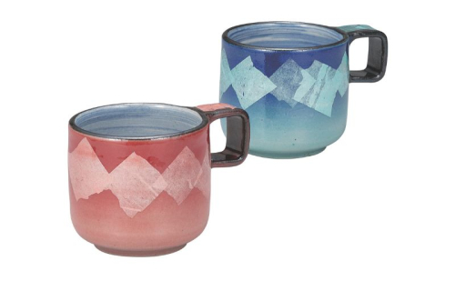 九谷焼 ペアマグカップ・銀彩 2383468 - 石川県能美市