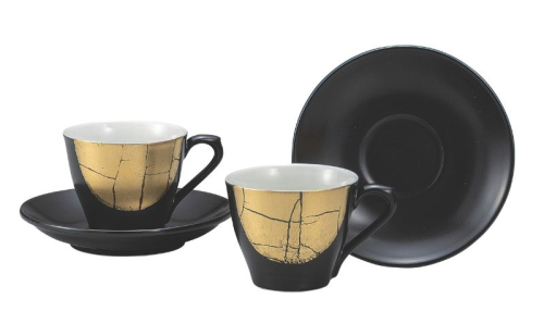九谷焼 ペアコーヒー・金箔彩 2383471 - 石川県能美市