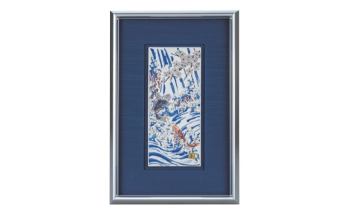 九谷焼 陶額・鯉の滝登り 2383477 - 石川県能美市