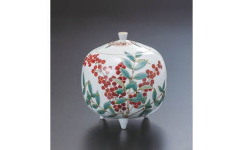 九谷焼 3.8号香炉・南天 2383480 - 石川県能美市