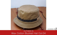 Wax Cotton Bucket Hat Col.04 Tan(タン)O-EE-OI-RB2502帽子 キャップ バケットハット フリーサイズ キャンプ用品 アウトドア用品 [OUTSIDE IN]