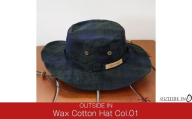 Wax Cotton Hat Col.01 Black Watch(グリーンチェック) 帽子 キャップ ハット フリーサイズ キャンプ用品 アウトドア用品 [OUTSIDE IN]