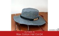 Wax Cotton Hat Col.04 Slate(スレート)帽子 キャップ ハット フリーサイズ キャンプ用品 アウトドア用品 [OUTSIDE IN]