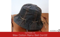 Wax Cotton Rainy Bell Col.02 Brown Plaid(ブラウンチェック) 帽子 ベルハット フリーサイズ キャンプ用品 アウトドア用品 [OUTSIDE IN]