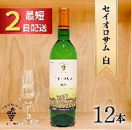 セイオロサム白12本 最短申込みから2日発送 北海道ワイン 北海道池田町 受賞歴多数