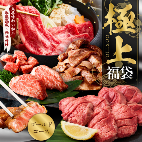 極上福袋 ゴールドコース 5種 1.8kg以上【牛肉 ステーキ 牛タン 焼肉 しゃぶしゃぶ すき焼き 氷温熟成×極味付け】 mrz0338 2385454 - 大阪府泉佐野市
