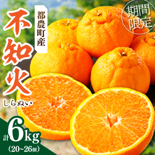 ≪期間限定≫都農町産「不知火(しらぬい)計6kg」 フルーツ 果物 柑橘 みかん 国産_T008-002 2385705 - 宮崎県都農町