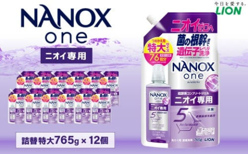 NANOXoneニオイ替特大セット（替特大12個） 765g×12個 合計：9,180g 洗剤 洗濯用洗剤 洗濯 ナノックス ナノックスワン NANOX NANOXone 神栖市 2386291 - 茨城県神栖市