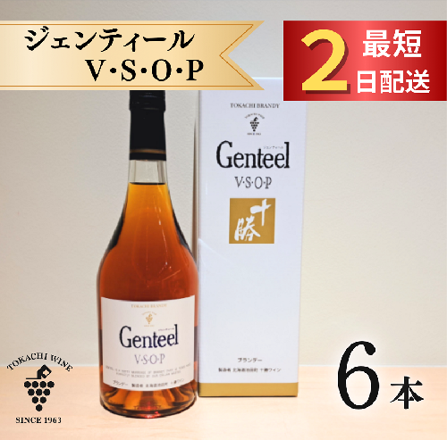 十勝ブランデー ジェンティール 6本セット 計4.2L VSOP 高級 10年熟成 アルコール40% 2388242 - 北海道池田町