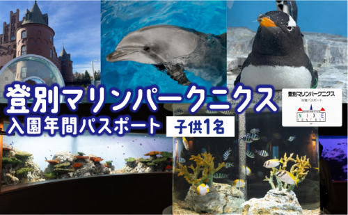 登別マリンパークニクス 入場券年間パスポート 子ども 1名 【 チケット 北海道 観光 旅行 体験 パーク 入場券 入園券 割引 北海道 水族館 動物園 イルカ アシカ ペンギン パレード】mr-0895 2389145 - 北海道登別市