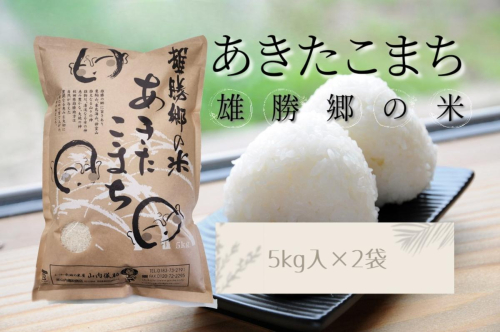 あきたこまち 雄勝郷の米 白米5kg×2袋 計10kgふるさと納税 秋田 米 あきたこまち お米【（株）山内儀助商店】[C2-2001] 2390703 - 秋田県湯沢市
