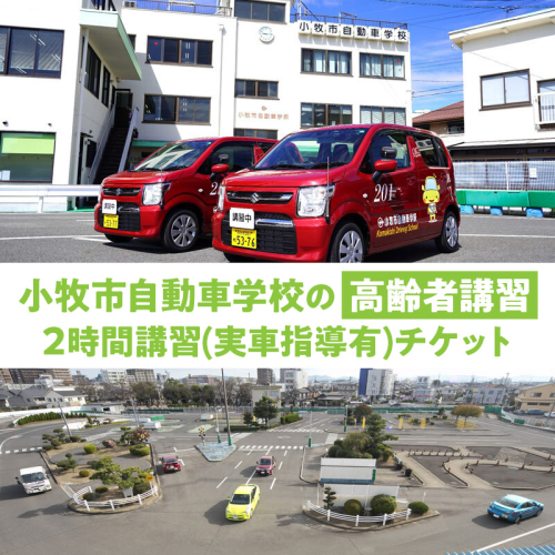 小牧市自動車学校の高齢者講習2時間講習(実車指導有)チケット［186A01］ 2392994 - 愛知県小牧市