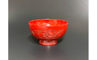 【数量限定】村上木彫堆朱 汁椀（椿）  1062011