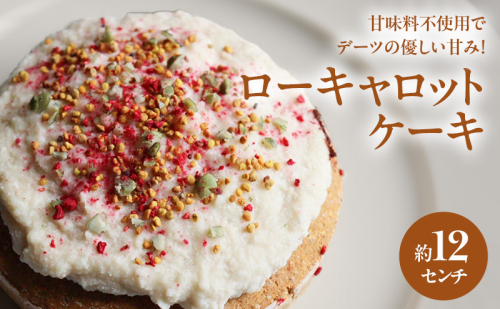 ローキャロットケーキ 12センチ ケーキ キャロットケーキ にんじんケーキ スイーツ ロースイーツ お菓子 小麦粉不使用、動物性食品不使用、白砂糖不使用 袋井市 静岡県 2396896 - 静岡県袋井市