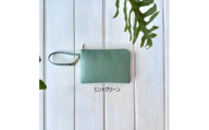 ストラップ付きポーチ:配送情報備考 ミントグリーン