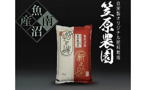 【令和７年産】南魚沼産 笠原農園米 新之助 5kg 2403072 - 新潟県南魚沼市