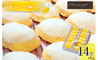 しあわせの贈りもん「今治レモンケーキ」 14個入り レモンケーキ レモン 洋菓子 冷蔵配送 国産レモン 今治産レモン レモンピール レモン皮 レモン果汁 手づくり おみやげ プレゼント ギフト 【V003760】