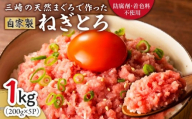 ＜防腐剤、着色料不使用＞自家製とろみ（ねぎとろ用）合計1kg！本物の味をお届け！他と味を比べてみて！【2026年3月お届け】　M005-015-03