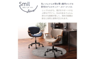 肘付曲木オフィスチェア Smil-lene-グレージュ/ナチュラル