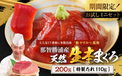 【期間限定】「鮨 やすみつ」 監修 天然  那智勝浦の漬け鮪丼 ～生本まぐろの極み～（まぐろ冊200g・特製たれ110g付）【2027年2月～発送】｜和歌山県 那智勝浦町 天然 本まぐろ 本マグロ 本鮪 鮪 maguro 漬け丼 刺身用 刺身 さしみ 刺し身 特製たれ付 海鮮 グルメ 人気 おすすめ 魚介類  丼もの 寿司 ネタ 2408556 - 和歌山県那智勝浦町