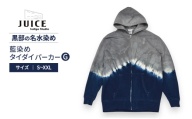 [№5313-7261]藍染めタイダイパーカーG  ASCENSION  黒部の名水染め　M