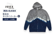 [№5313-7262]藍染めタイダイパーカーG  ASCENSION  黒部の名水染め　L