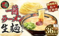 【6ヶ月定期便】一蘭ラーメン生麺セット（6食）生麺周年祭定期便  【2026年2月上旬または3月上旬より発送開始】 一蘭 ラーメン 生麺 麺 豚骨 詰め合わせ