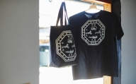 キトラ四神トートバッグ（黒）＆Tシャツ（黒・Mサイズ）セット