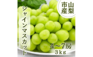 ＜2026年先行受付＞やみつきシャインマスカット 3kg(4～7房)【1689782】