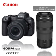[追加レンズセット] キヤノン ミラーレス カメラ EOS R6 Mark2 レンズキット & 望遠レンズ キャノン 一眼 家電 _0055C