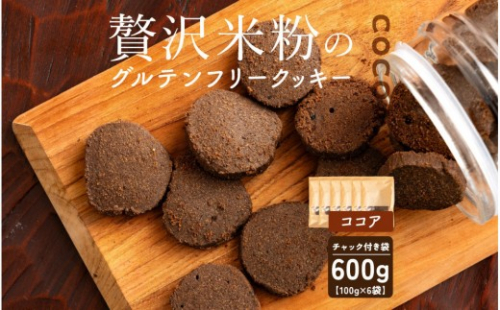 贅沢米粉のクッキー ココア 600g(100g×6袋) 2413256 - 静岡県静岡市