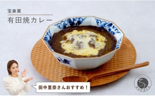 【田中里奈さんおすすめ！】宝泉窯 有田焼カレー 【プレアデス】 有田焼 カレー ボウル お皿 焼きカレー コラボ 佐賀県産米 贈り物 ギフト F35-25 2413391 - 佐賀県有田町