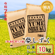 五つ星お米マイスターが厳選！【新米】令和7年産 佐賀県産 夢しずく 白米 10kg（5kg×2袋）おこめ 米 ：B320-016