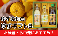 ゆずの村のゆずギフトB（USP-305）　ゆず 柚子 お歳暮 お中元 母の日 父の日 ギフト 熨斗 のし 詰め合わせ 調味料 ゆずぽん酢 ジュース 調味酢  高知県 馬路村