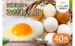 【ふるさと納税】【山梨県産 卵】ミシュランも選ぶ高級卵セット（40個）