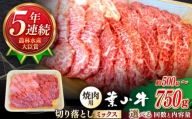 【全12回定期便】【葉山牛】750g　焼肉用ミックス（ロース、モモ、カルビ等） ／ 牛肉 黒毛和牛 神奈川県 特産品【葉山牛ステーキレストラン 角車】 [ASBD033]