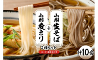 山形生そば＋麦きり「10食セット」 山形県 東根市 hi095-018