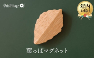 【年内お届け】【オークヴィレッジ】葉っぱマグネット |  ギフトラッピング対応 雑貨  ウッド おしゃれ 木製 文具 飛騨高山 オークヴィレッジ(株) AH320VC12