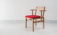 SD01 / Yoh Arm Chair レッド | 家具 椅子 イス チェア ダイニングチェア ハーフアーム コンパクト おしゃれ 小野市