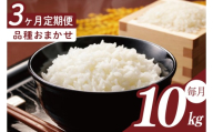 【2026年2月より順次発送】【3回定期便】R7年産米 品種おまかせ定期便 10kg｜米 お米 白米 精米 R7年産 令和7年産 こしひかり コシヒカリ ミルキークイーン にじのきらめき あきたこまち 定期便 おまかせ定期便 茨城県 茨城県産 行方市(HA-36)