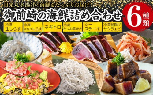 日光丸水揚げの海鮮をたっぷりお届け！御前崎の海鮮詰め合わせセット（1～2人前）海鮮 詰め合わせ セット 冷凍 時短 おつまみ おかず ごはん 加工品 2425640 - 静岡県御前崎市