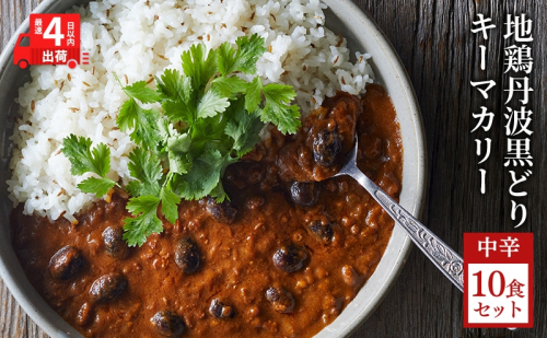 キーマカレー 地鶏丹波黒どりと丹波黒大豆のキーマカリー 10食セット 最短4日以内発送 2425654 - 兵庫県加西市