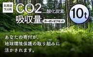 CO2（二酸化炭素）吸収量 10t カーボンオフセット 故郷 ふるさと 納税 北海道 下川町 F4G-0315