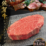 佐賀牛シャトーブリアン 1kg（約200g×5枚）：C165-004