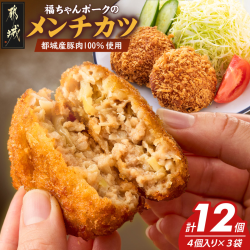 福ちゃんメンチカツ12個セット_AA-N502 2428347 - 宮崎県都城市