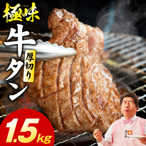 厚切り牛たん 1.5kg【氷温熟成×旨塩ダレ 味付き 訳あり サイズ不揃い 500g 小分け 焼くだけ 焼肉】 mrz0284 2428394 - 大阪府泉佐野市