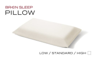 ブレインスリープ ピロー STANDARD ( 9グラデーション )＋ カバー ( オーガニック ) クラウドホワイト / ギフト用 枕 まくら 寝具 安眠 快眠 洗える 通気性 サステナブル