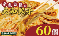 大和餃子 60個 冷凍 小分け 奈良 国産 大和豚 ヤマトポーク 大和野菜 餃子 ぎょうざ ギョーザ 豚肉 肉 お肉 家族 子ども 冷凍食品 弁当 おかず 中華 惣菜 グルメ 人気 おすすめ おいしい おつまみ 焼き餃子 冷凍餃子 ふるさと納税餃子 奈良県 奈良市
