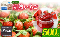 まるは食堂　マルハリゾート　いちごの丘の『 訳あり 』完熟冷凍いちご 500g